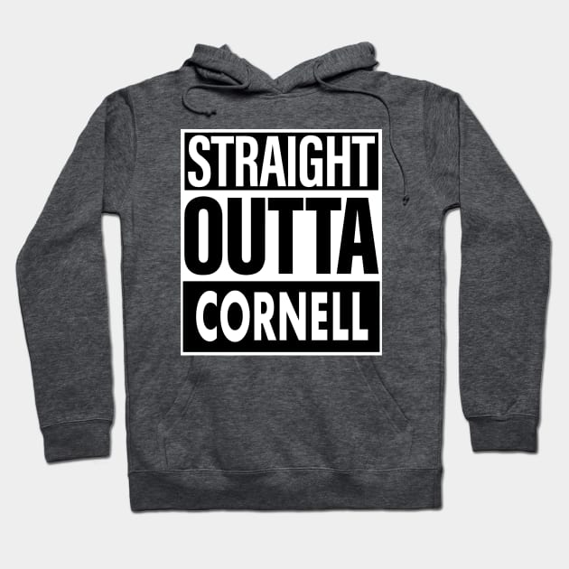 Cornell Name Straight Outta Cornell Hoodie by ThanhNga